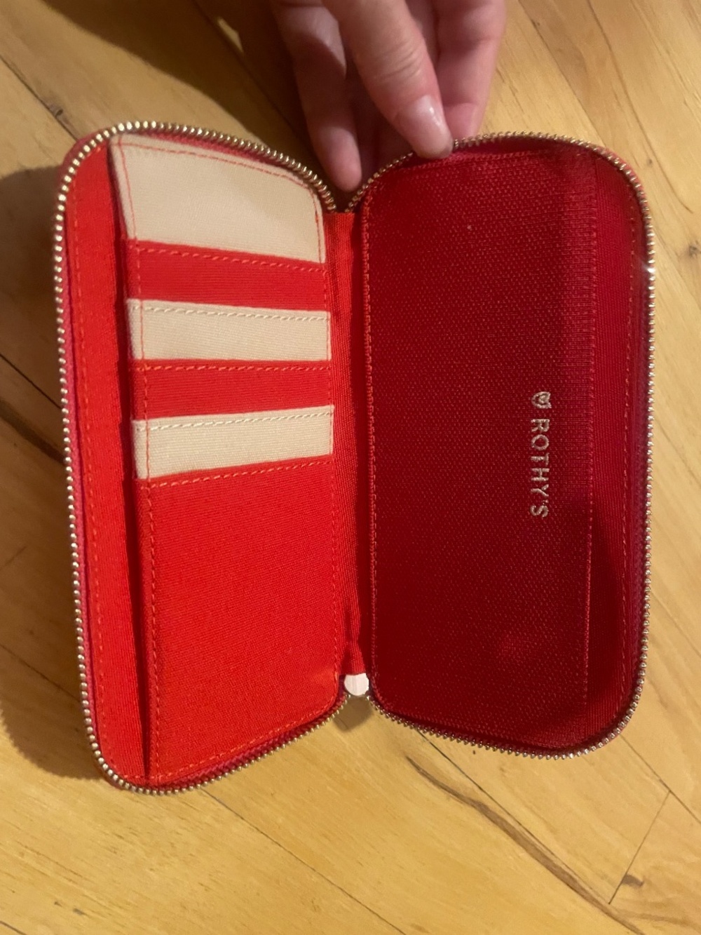 NWT Rothy’s Red/Tan Wallet/Clutch - Picture 3 of 3